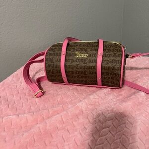 Juicy Couture Pink and Brown Crossbody Bag